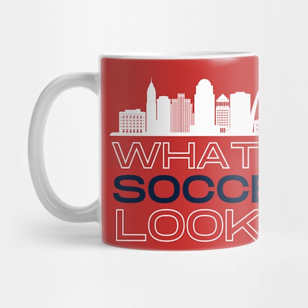 Real Soccer City Red by Arch City Tees